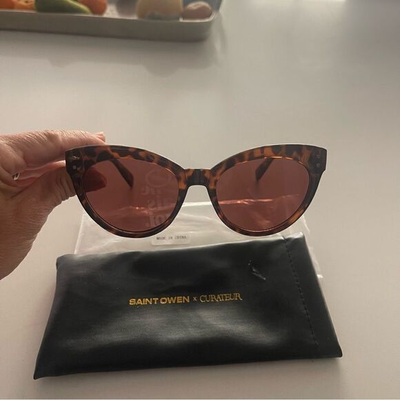 Saint Owen X Curateur Wylde Tortoise Shell Sunglasses New - Picture 7 of 10
